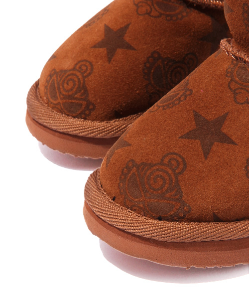 HYSTERIC MINI(ヒステリックミニ)の「STAR with MINI ムートンブーツ(ブーツ・キッズ・ブラック/ブラウン/ピンク・X-SMALL/SMALL/MEDIUM/LARGE)」の5枚目の写真