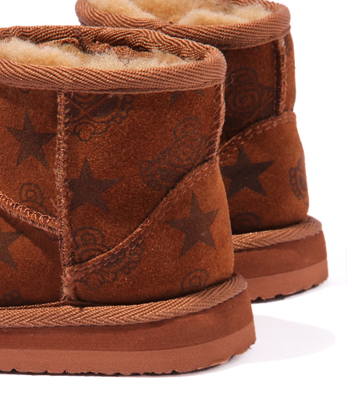HYSTERIC MINI(ヒステリックミニ)の「STAR with MINI ムートンブーツ(ブーツ・キッズ・ブラック/ブラウン/ピンク・X-SMALL/SMALL/MEDIUM/LARGE)」の6枚目の写真