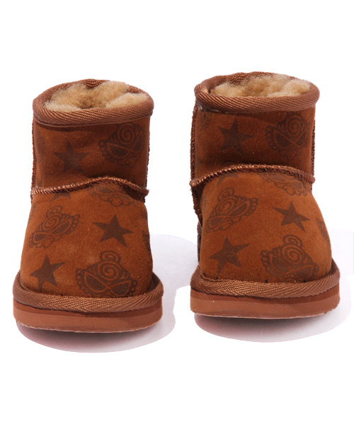 HYSTERIC MINI(ヒステリックミニ)の「STAR with MINI ムートンブーツ(ブーツ・キッズ・ブラック/ブラウン/ピンク・X-SMALL/SMALL/MEDIUM/LARGE)」の7枚目の写真