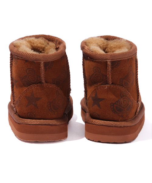 HYSTERIC MINI(ヒステリックミニ)の「STAR with MINI ムートンブーツ(ブーツ・キッズ・ブラック/ブラウン/ピンク・X-SMALL/SMALL/MEDIUM/LARGE)」の8枚目の写真