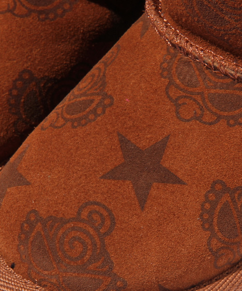 HYSTERIC MINI(ヒステリックミニ)の「STAR with MINI ムートンブーツ(ブーツ・キッズ・ブラック/ブラウン/ピンク・X-SMALL/SMALL/MEDIUM/LARGE)」の12枚目の写真