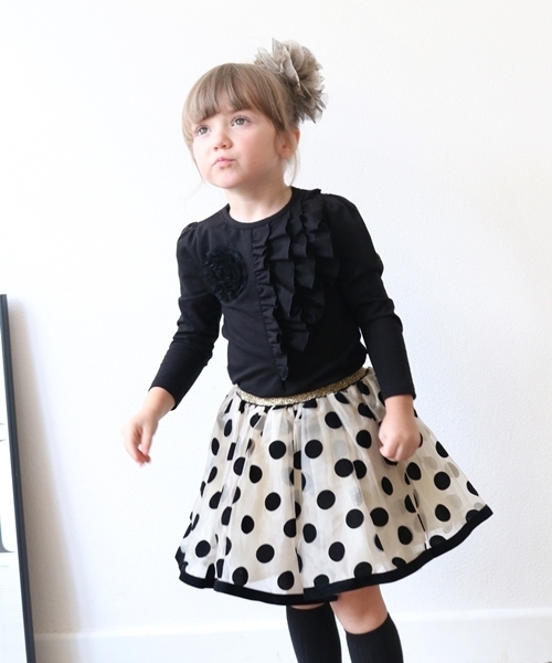 Rora(ローラ)の「Rora シェリー 長袖カットソー(Tシャツ/カットソー・キッズ・ブラック・90cm/110cm/100cm/120cm/130cm/140cm/150cm)」の7枚目の写真