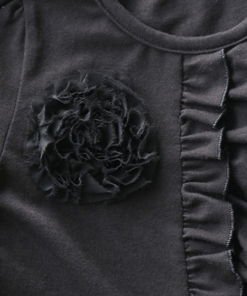 Rora(ローラ)の「Rora シェリー 長袖カットソー(Tシャツ/カットソー・キッズ・ブラック・90cm/110cm/100cm/120cm/130cm/140cm/150cm)」の5枚目の写真