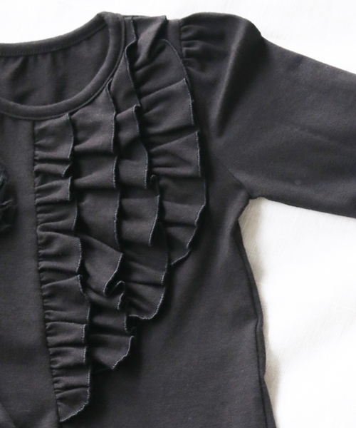 Rora(ローラ)の「Rora シェリー 長袖カットソー(Tシャツ/カットソー・キッズ・ブラック・90cm/110cm/100cm/120cm/130cm/140cm/150cm)」の10枚目の写真