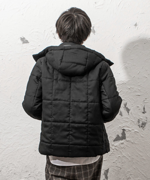 MinoriTY（マイノリティ）の「ウールタッチキルティング中綿ブルゾン（ダウンジャケット/コート・メンズ・ライトグレー/ブラック/ベージュ/ネイビー・M/L/XL）」の9枚目の写真