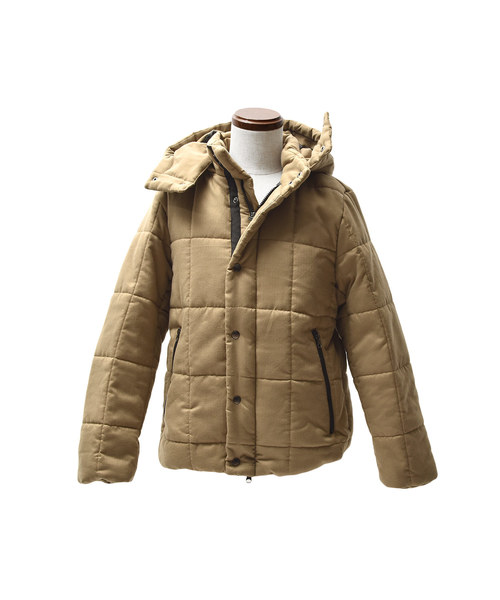 MinoriTY（マイノリティ）の「ウールタッチキルティング中綿ブルゾン（ダウンジャケット/コート・メンズ・ライトグレー/ブラック/ベージュ/ネイビー・M/L/XL）」の16枚目の写真