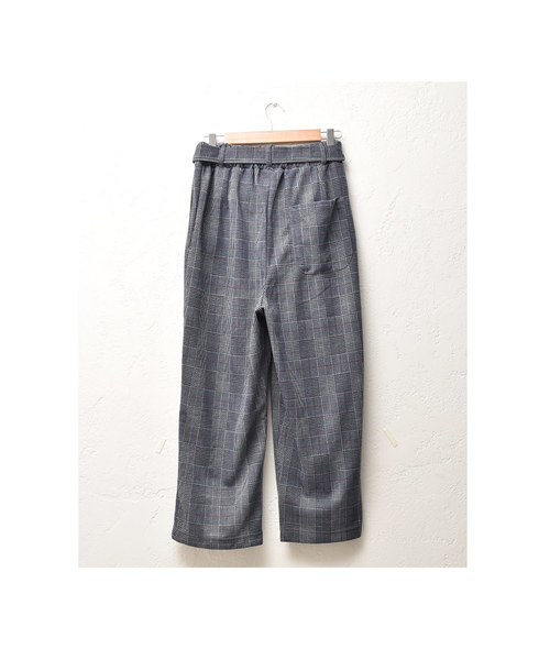 MinoriTY（マイノリティ）の「ベルト付きチェックワイドパンツ（その他パンツ・メンズ・ベージュ/ネイビー/グレー・M/L）」の13枚目の写真