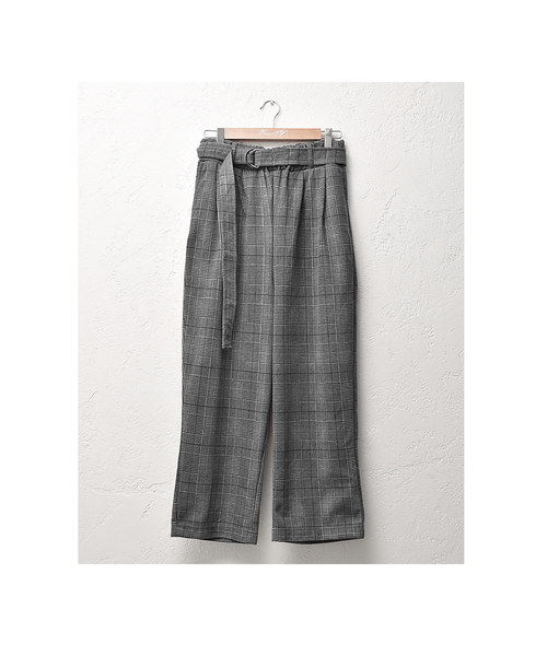 MinoriTY（マイノリティ）の「ベルト付きチェックワイドパンツ（その他パンツ・メンズ・ベージュ/ネイビー/グレー・M/L）」の11枚目の写真