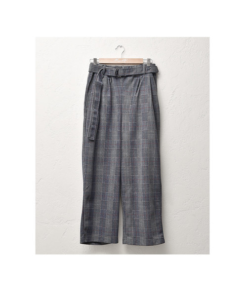 MinoriTY（マイノリティ）の「ベルト付きチェックワイドパンツ（その他パンツ・メンズ・ベージュ/ネイビー/グレー・M/L）」の15枚目の写真