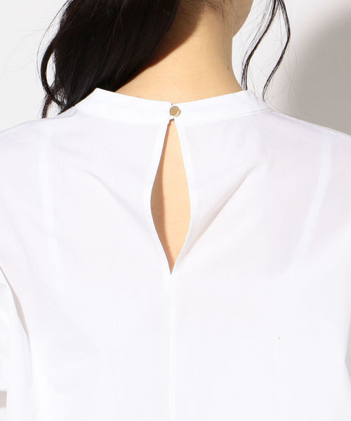 【WEB限定】チュニックシャツ≪手洗い可能≫ MIKAのスタイリング 【WEB限定】チュニックシャツ≪手洗い可能