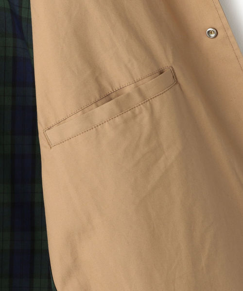 SHIPS(シップス)の「SU: 【VENTILE GEAR】スタンドカラー コーチブルゾン(ブルゾン・メンズ・ネイビー/オリーブ/ベージュ・LARGE/SMALL/MEDIUM/X-LARGE)」の8枚目の写真