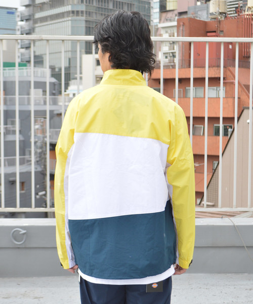 Dickies(ディッキーズ)の「Dickies/ ディッキーズ COOLMAX TC プリントリラックスフィット配色トラックJKT(ブルゾン・メンズ・パープル/イエロー・M/L/XL)」の5枚目の写真
