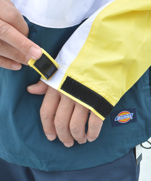 Dickies(ディッキーズ)の「Dickies/ ディッキーズ COOLMAX TC プリントリラックスフィット配色トラックJKT(ブルゾン・メンズ・パープル/イエロー・M/L/XL)」の4枚目の写真