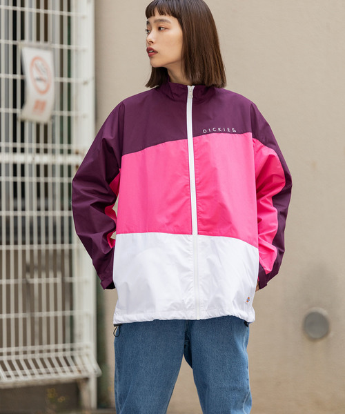 Dickies(ディッキーズ)の「Dickies/ ディッキーズ COOLMAX TC プリントリラックスフィット配色トラックJKT(ブルゾン・メンズ・パープル/イエロー・M/L/XL)」の11枚目の写真