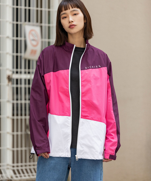 Dickies(ディッキーズ)の「Dickies/ ディッキーズ COOLMAX TC プリントリラックスフィット配色トラックJKT(ブルゾン・メンズ・パープル/イエロー・M/L/XL)」の14枚目の写真