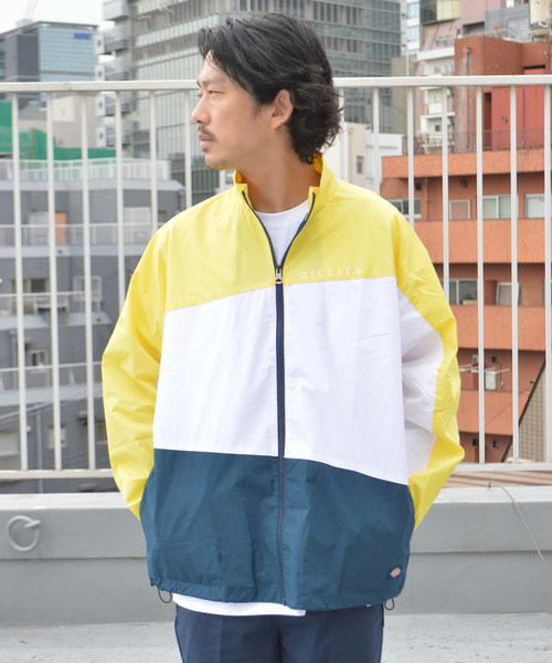 Dickies(ディッキーズ)の「Dickies/ ディッキーズ COOLMAX TC プリントリラックスフィット配色トラックJKT(ブルゾン・メンズ・パープル/イエロー・M/L/XL)」の15枚目の写真