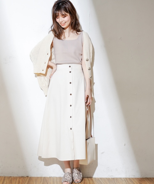 natural couture（ナチュラルクチュール）の「テープヤーンショートカーデ（カーディガン/ボレロ・レディース・アイボリー/グレイッシュベージュ/サーモンピンク・FREE）」の18枚目の写真