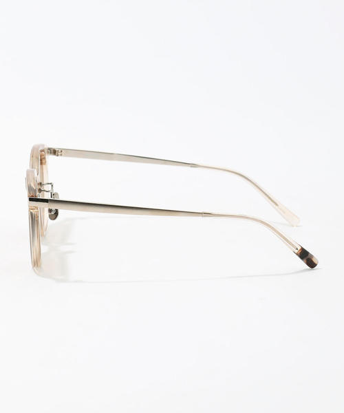 【8/23,24日限定値下げ❕】BLANC. クリアベージュ サングラス ブラウンフレームクリアサングラス《UVカット99%以上》（サングラス