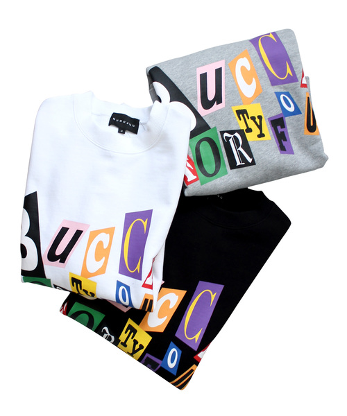 BUCCA 44（ブッカフォーティーフォー）の「【BUCCA 44】アソートロゴクルーネックスウェット（スウェット・メンズ・ブラック/ホワイト/杢グレー・XXX-LARGE/LARGE/XX-LARGE/MEDIUM/X-LARGE）」の4枚目の写真