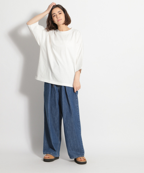 niko and...（ニコアンド）の「チビハイネックビッグプルオーバー（Tシャツ/カットソー・レディース・ライトグリーン/チャコール/ブラウン/オフホワイト・FREE）」の11枚目の写真