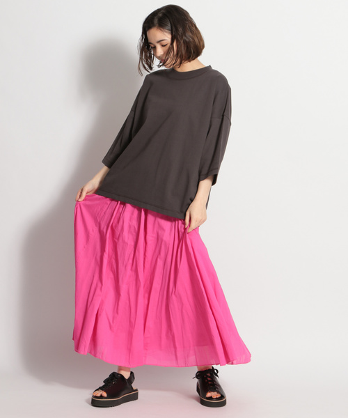 niko and...（ニコアンド）の「チビハイネックビッグプルオーバー（Tシャツ/カットソー・レディース・ライトグリーン/チャコール/ブラウン/オフホワイト・FREE）」の12枚目の写真