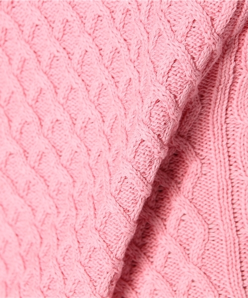 SHIPS(シップス)の「SC: コットン/9ゲージ クルーネック ランダム/アランニット(ニット/セーター・メンズ・グレー/ブラウン/ピンク/グリーン/ブルー/ネイビー/ダークブルー/ホワイト/ロイヤルブルー・LARGE/MEDIUM/X-LARGE/SMALL)」の17枚目の写真