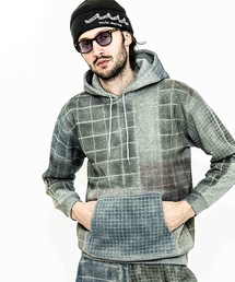 mpa2011-patchwork mix print parka パーカー