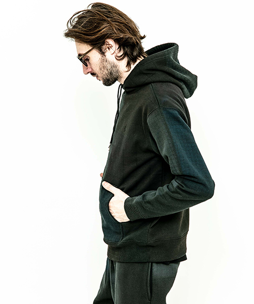 ACANTHUS(アカンサス)の「mpa2011-patchwork mix print parka パーカー(パーカー・メンズ・グレー/ブラック・S/M/L/XL)」の15枚目の写真
