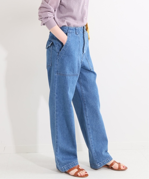 【新品未使用】IENA LA BOUCLE デニムパンツ2 38サイズ 追加》IENA LA BOUCLE ハイエストウエストデニムパンツ2（デニム