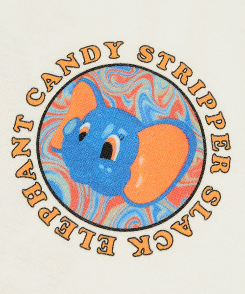 Candy Stripper（キャンディストリッパー）の「SLACK ELEPHANT L/S Tシャツ（Tシャツ/カットソー・レディース・オフホワイト/パープル/ピンク/ブラック・2）」の8枚目の写真