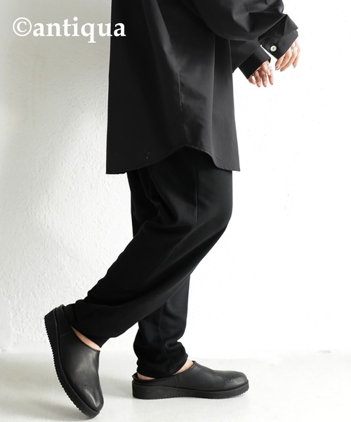antiqua(アンティカ)の「ポンチテーパードパンツ(その他パンツ・レディース・ブラック/チャコール/ブルー系その他/ミント・FREE)」の6枚目の写真