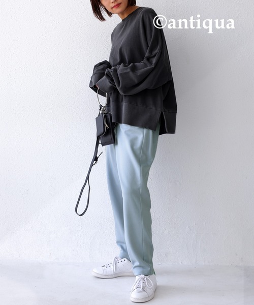 antiqua(アンティカ)の「ポンチテーパードパンツ(その他パンツ・レディース・ブラック/チャコール/ブルー系その他/ミント・FREE)」の14枚目の写真