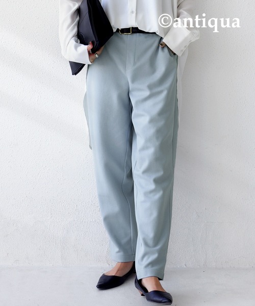 antiqua(アンティカ)の「ポンチテーパードパンツ(その他パンツ・レディース・ブラック/チャコール/ブルー系その他/ミント・FREE)」の10枚目の写真