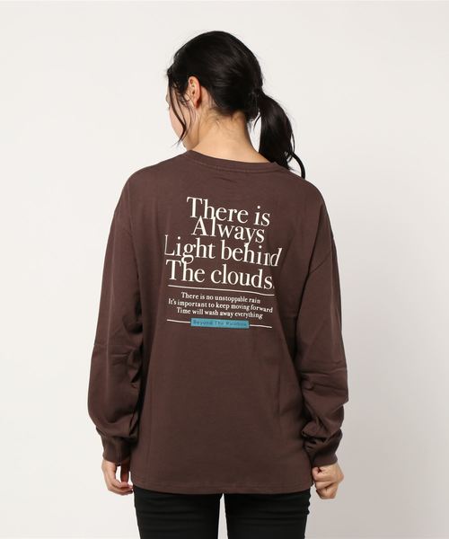 archives（アルシーヴ）の「ロゴプリントロンT（Tシャツ/カットソー・レディース・ブラウン/グレー/オフホワイト・MEDIUM）」の7枚目の写真