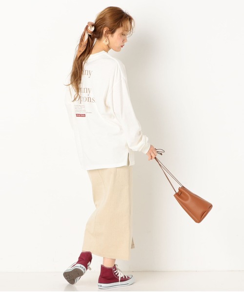 archives（アルシーヴ）の「ロゴプリントロンT（Tシャツ/カットソー・レディース・ブラウン/グレー/オフホワイト・MEDIUM）」の13枚目の写真