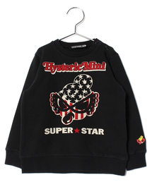HYSTERIC MINI | BABY Rolling star mini & stripes　スーパーストレッチトレーナー(スウェット)