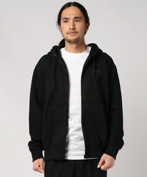 ROTAR(ローター)の「FAT ROGER Flag 1p Zip Up PARKA ジップアップ パーカー(パーカー・メンズ・ヘザーグレー/ブラック・LARGE/MEDIUM/SMALL/X-LARGE)」の5枚目の写真