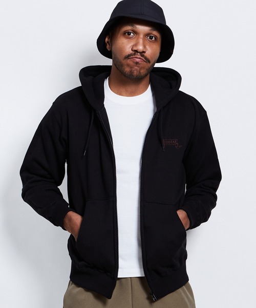 ROTAR(ローター)の「FAT ROGER Flag 1p Zip Up PARKA ジップアップ パーカー(パーカー・メンズ・ヘザーグレー/ブラック・LARGE/MEDIUM/SMALL/X-LARGE)」の12枚目の写真