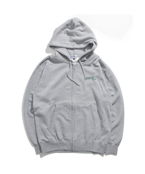 ROTAR(ローター)の「FAT ROGER Flag 1p Zip Up PARKA ジップアップ パーカー(パーカー・メンズ・ヘザーグレー/ブラック・LARGE/MEDIUM/SMALL/X-LARGE)」の11枚目の写真