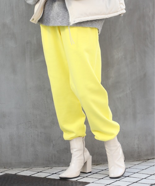 YELLO スウェット DIANA AT REST SWEATSUITS Always Happy Wide Leg