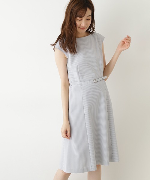 ワンピース Beautyサッカーフィットアンドフレアワンピース