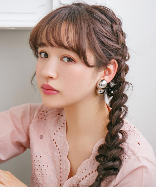 Newlyme（ニューリーミー）の「アクセントパールピアス（ピアス（両耳用）・レディース・ホワイト/シルバー/ゴールド・FREE）」の6枚目の写真