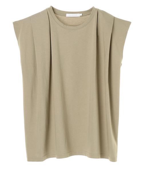 AMERICAN HOLIC（アメリカンホリック）の「ショルダータックノースリーブカットプルオーバー　＊〇（Tシャツ/カットソー・レディース・ブラック/カーキ/アイボリー・M/L）」の14枚目の写真