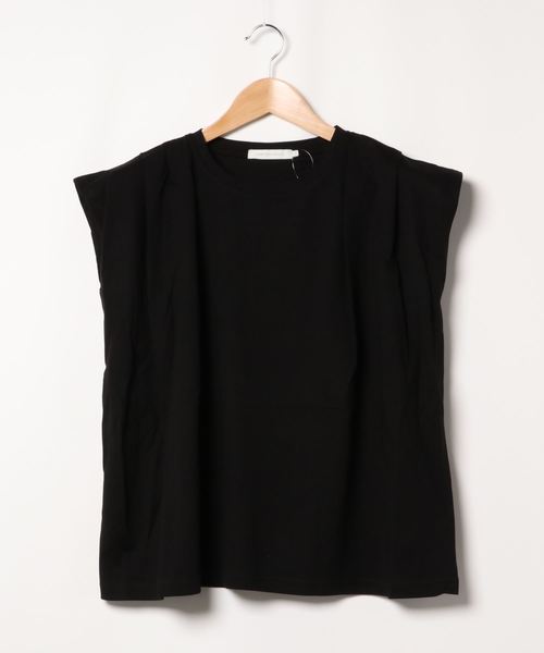 AMERICAN HOLIC（アメリカンホリック）の「ショルダータックノースリーブカットプルオーバー　＊〇（Tシャツ/カットソー・レディース・ブラック/カーキ/アイボリー・M/L）」の5枚目の写真