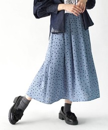 レトロドット フレアスカート