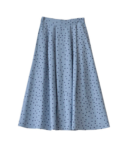 e-zakkamania stores（イーザッカマニアストアーズ）の「レトロドット フレアスカート（スカート・レディース・ブラック/ベージュ/ブラウン/ミント/テラコッタ/オリーブ/ライトブルー/ブラック系その他/アイボリー・M）」の11枚目の写真