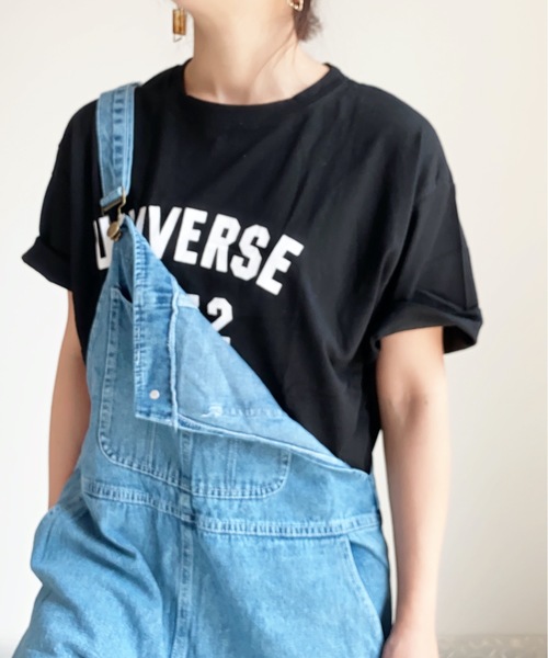 ap retro(アプレトロ)の「UNIVERSEロゴTEE【ZOZO限定アイテム】(Tシャツ/カットソー・レディース・オフホワイト/ブラック・FREE)」の5枚目の写真