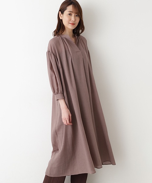 Natural Beauty Basic ナチュラルビューティベーシック の コットンウールボリュームワンピース ワンピース Wear