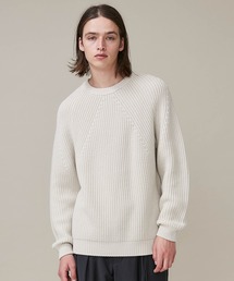 BATONER クルーネックニットセーター ホワイト クルーネックセーター | BATONER/バトナー | 三越伊勢丹