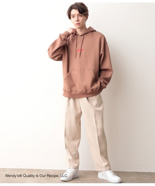JUNRED（ジュンレッド）の「【WENDY'S×JUNRed別注】ロゴパーカー（パーカー・メンズ・ベージュ/オフホワイト/ワイン・M/L）」の7枚目の写真